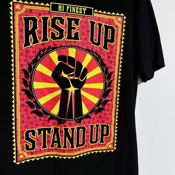 Hawaii’s Finest - Black Rise Up Stand Up Tee - Picture 2 of 4